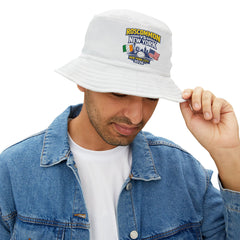 Roscommon vs New York 2026 Bucket Hat — Irish & American Flag