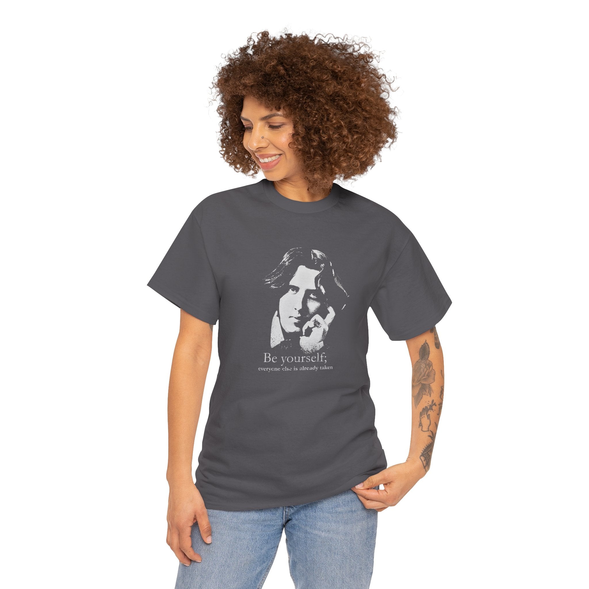 Copy of Oscar Wilde - Be yourself; everyone else is already taken.  Iconic Quote T-Shirt