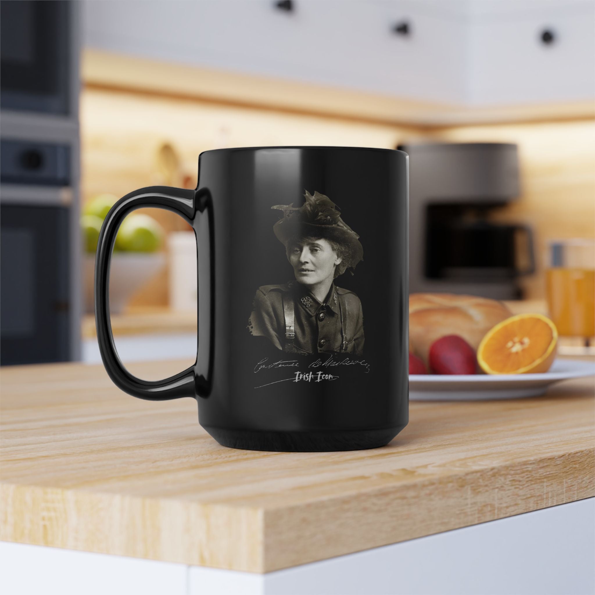 Constance Markievicz Signature Ceramic Mug - Irish Revolutionary Coffee Cup,  Historical Leader